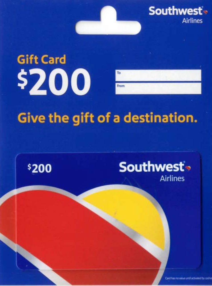 Southwest and United e-Gift Card