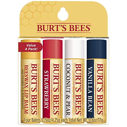 A Four Pack Burt’s Bees Lip Balm