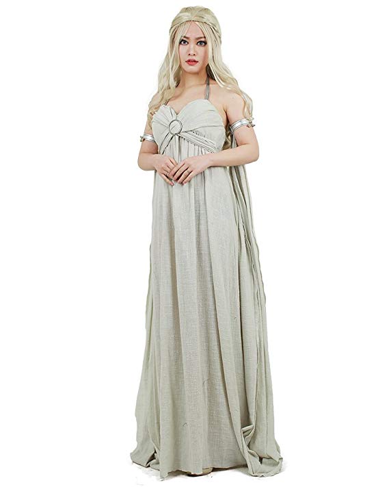 Women's Daenerys Targaryen Cosplay Grey Long Dress