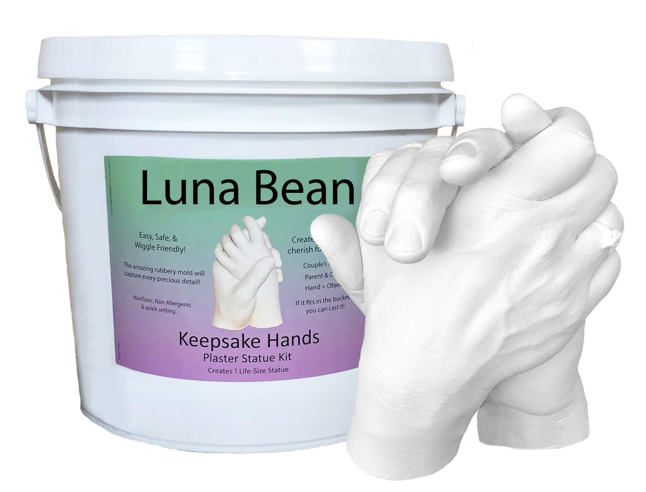 Luna Bean LARGE Keepsake Hands Casting Kit