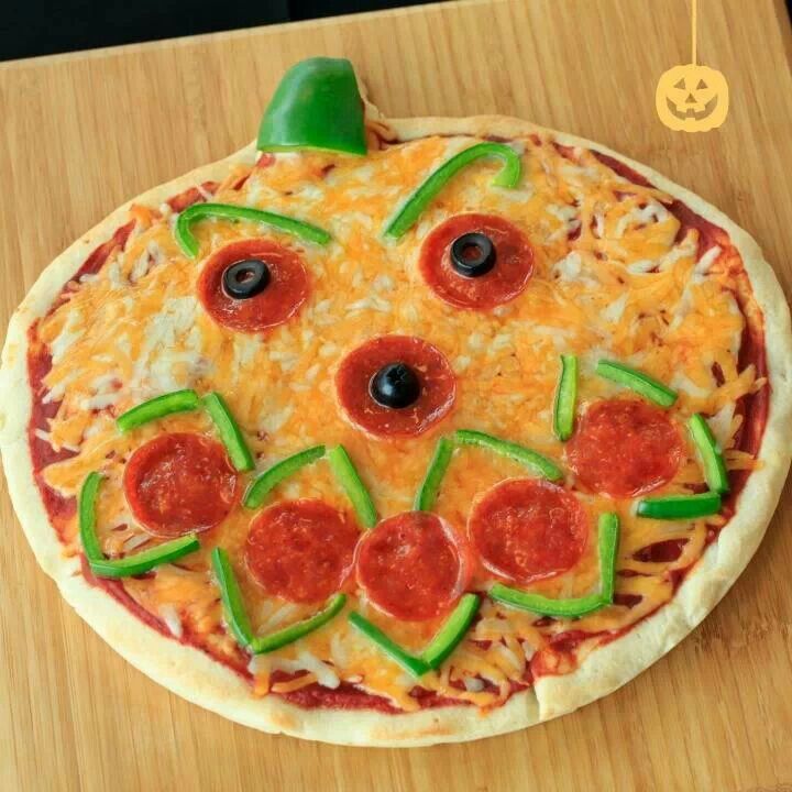 Papa John's Jack O'Lantern Halloween Pizza