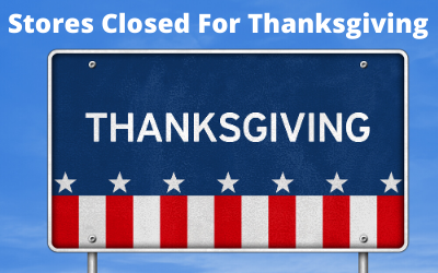 Stores Closed For Thanksgiving
