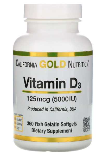 Vitamin D3 with Fish Gelatin Softgels