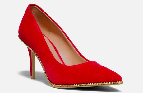 Electric Red Waverly Pump