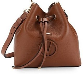 2-in-1 Leather Bucket Bag