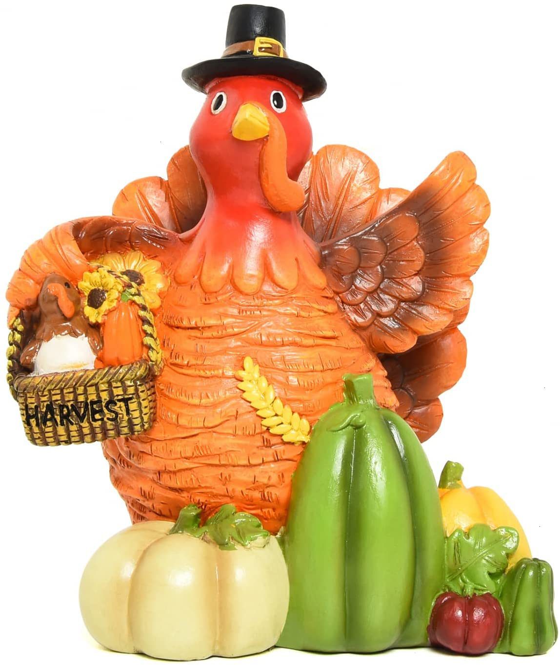 YoleShy Turkey Centerpiece Figurine
