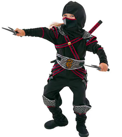 Teetot Ninja Child Jumpsuit with Attached Hood
