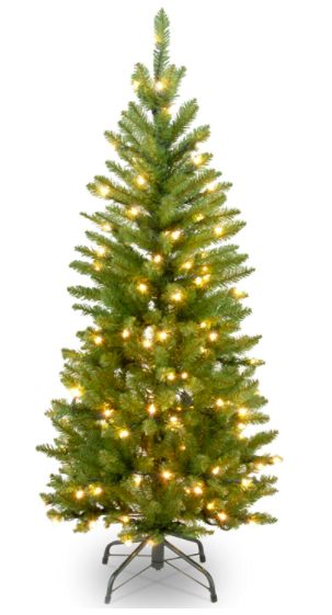 National Tree Pre-Lit Slim Christmas Tree