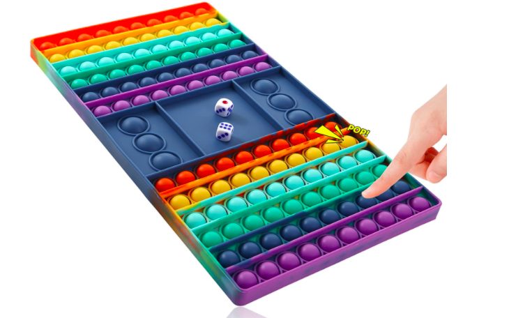 Pop Rainbow Chess Board Fidget Popper Toy