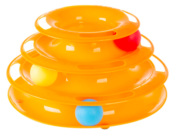 Interactive Cat Toy Ball Roller Tower