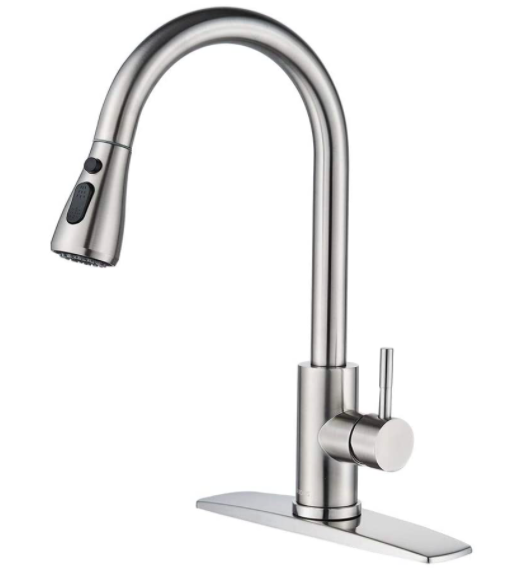Forious Kitchen Faucet with Pull Down Sprayer Brushed Nickel