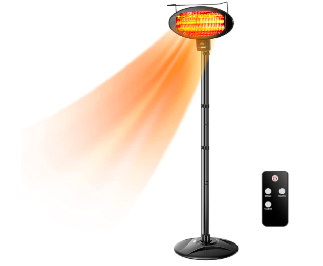 Vivohome 1500W Outdoor Electric Patio Heater with Remote
