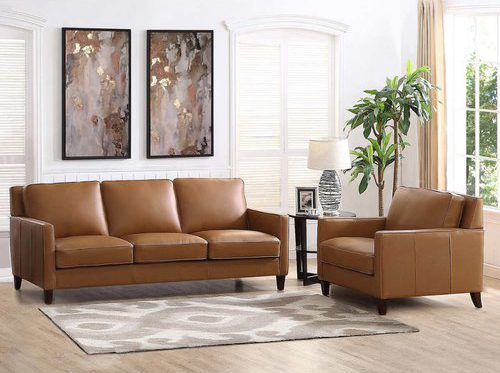 West Park 2-piece Leather Set - Sofa