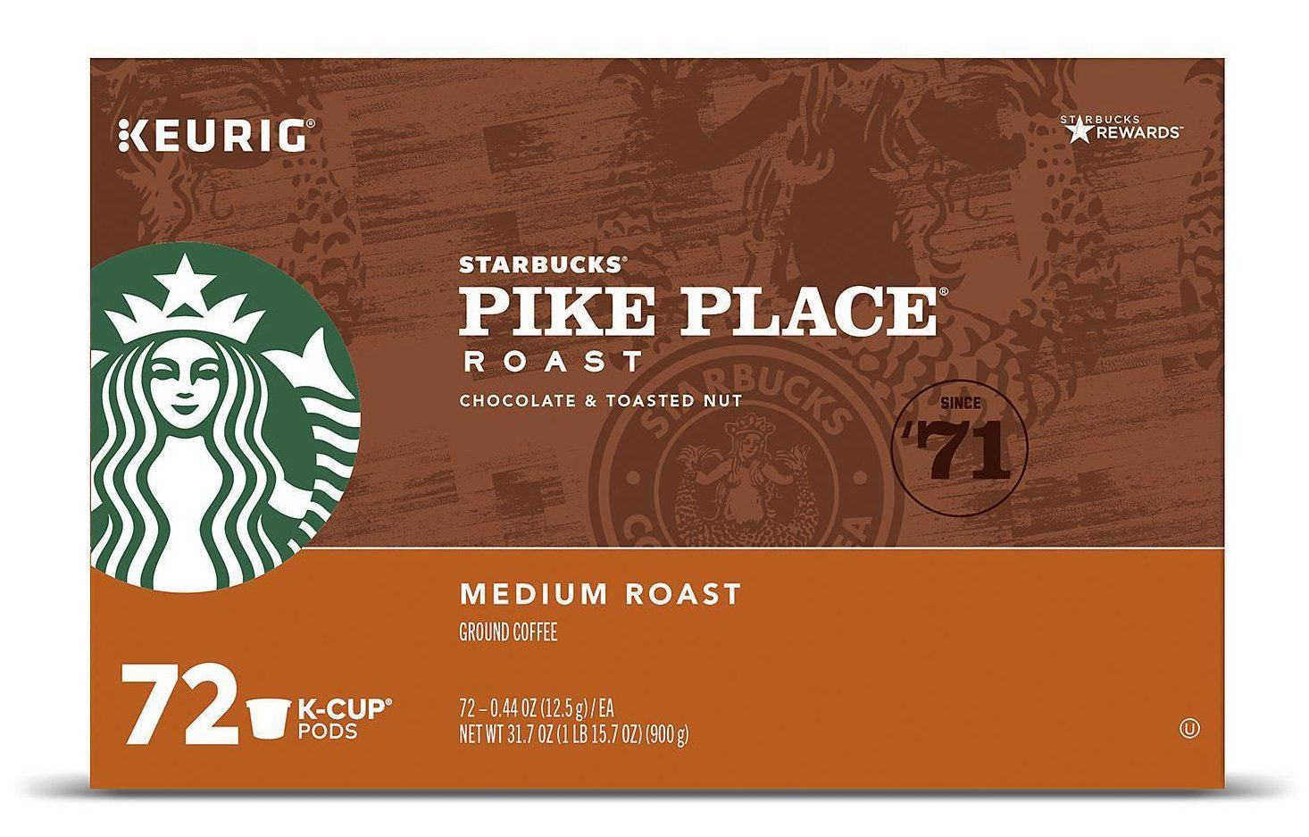 Starbucks Pike Place Medium Roast K-Cup
