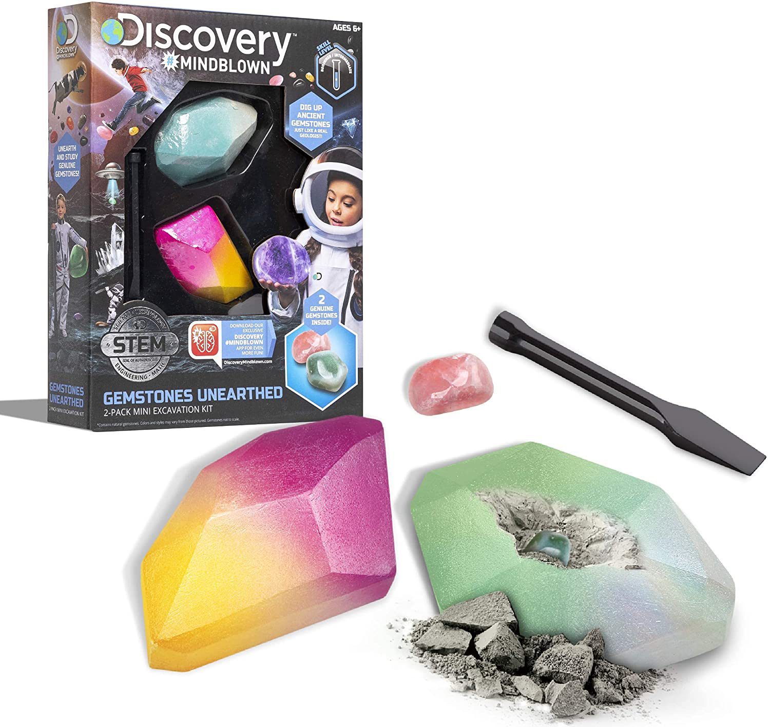 Discovery #MINDBLOWN Toy Excavation Kit Mini Gemstone