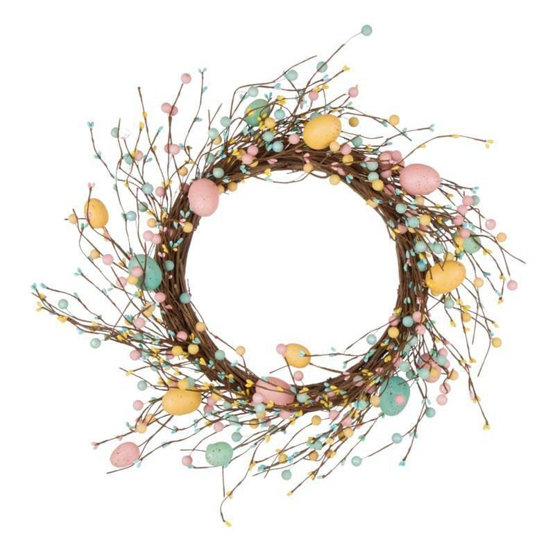 Glitzhome Easter Eggs Wreath