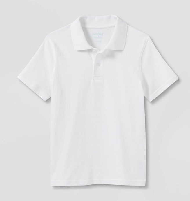 Cat & Jack Short Sleeve Uniform Polo Shirt