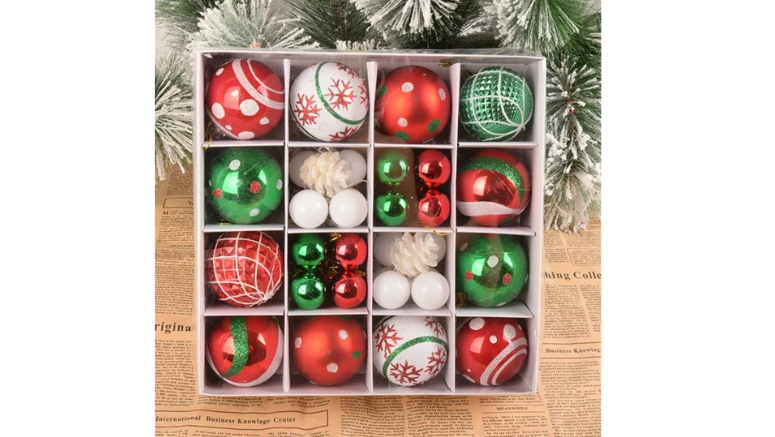 42 Pieces Of Christmas Ball Ornaments