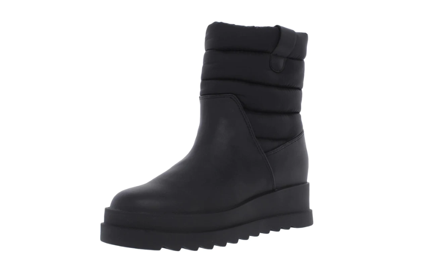 BARREL LEATHER ANKLE WINTER BOOTS